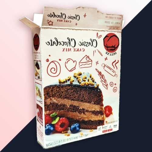 student designed box for Classic Chocolate Cake Mix